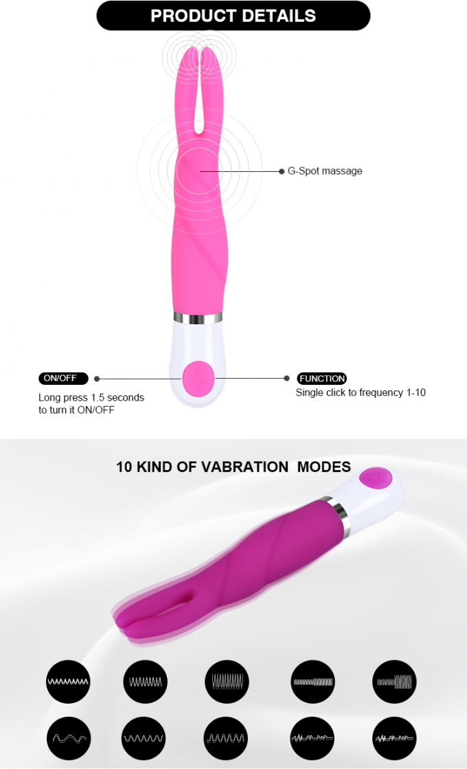 Silikon-heißer Liebhaber Mini Rabbit Vibrator Sex Toys für Frauen